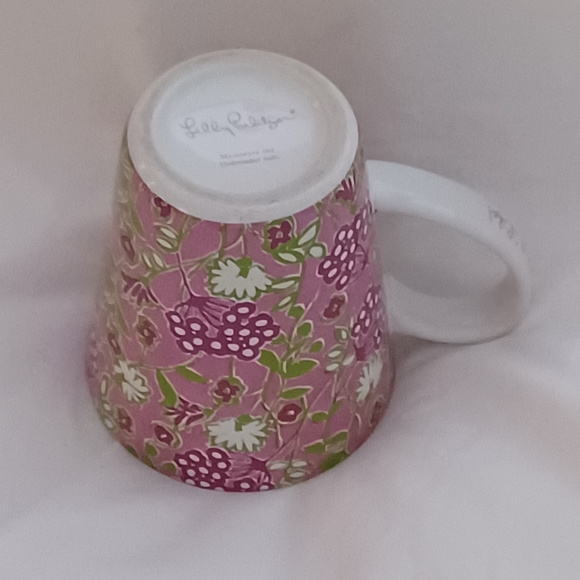 Lilly Pulitzer Lead a Colorful Life! Coffee Mug Bunches of Cherries Pink Red - Picture 5 of 9